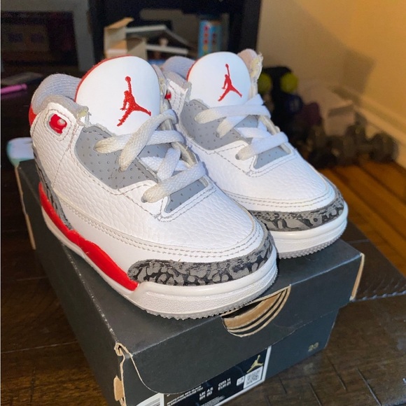 Jordan 3 Fire Red TD - Picture 1 of 4